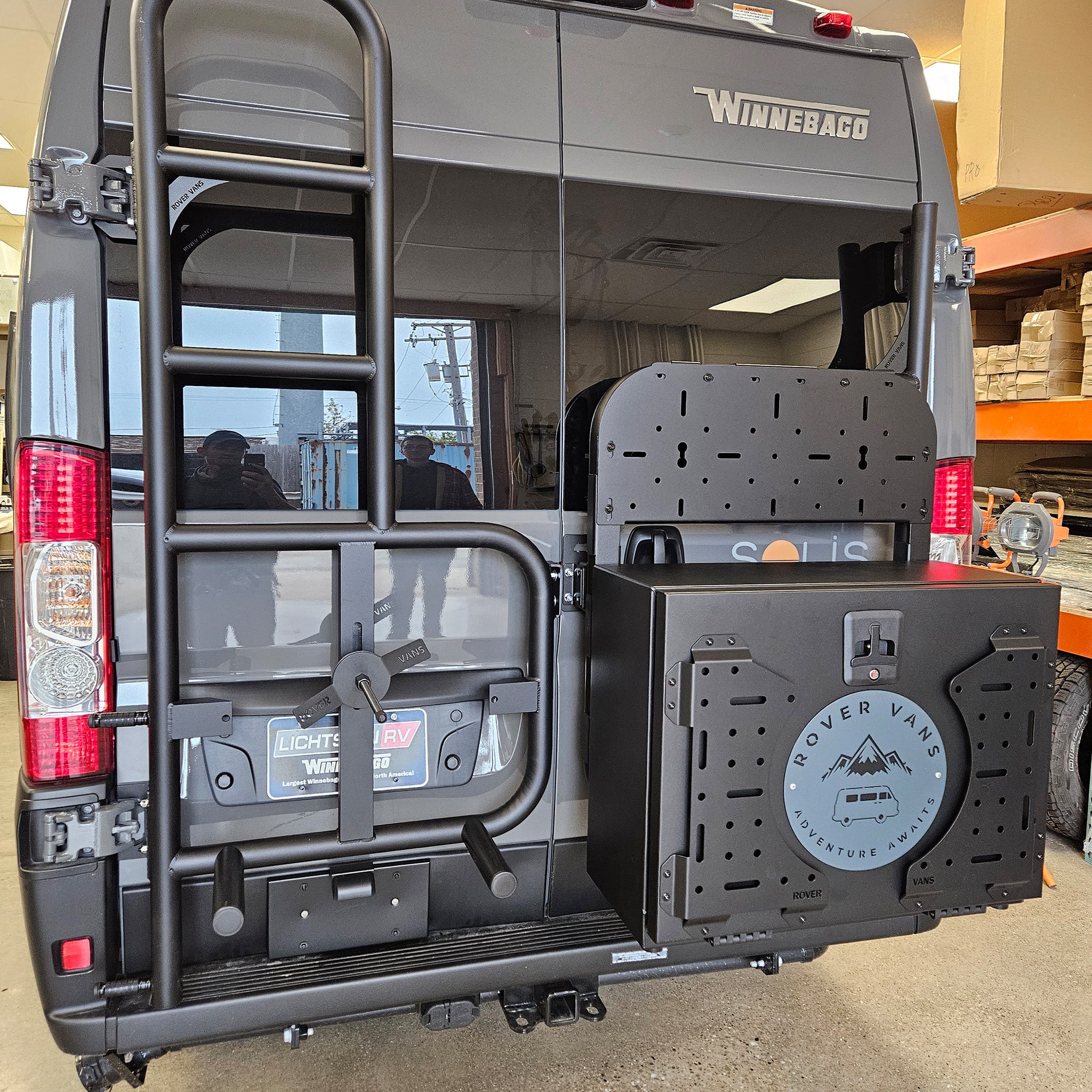 Tire Carrier & Ladder Combo Ducato - Drill Through Version