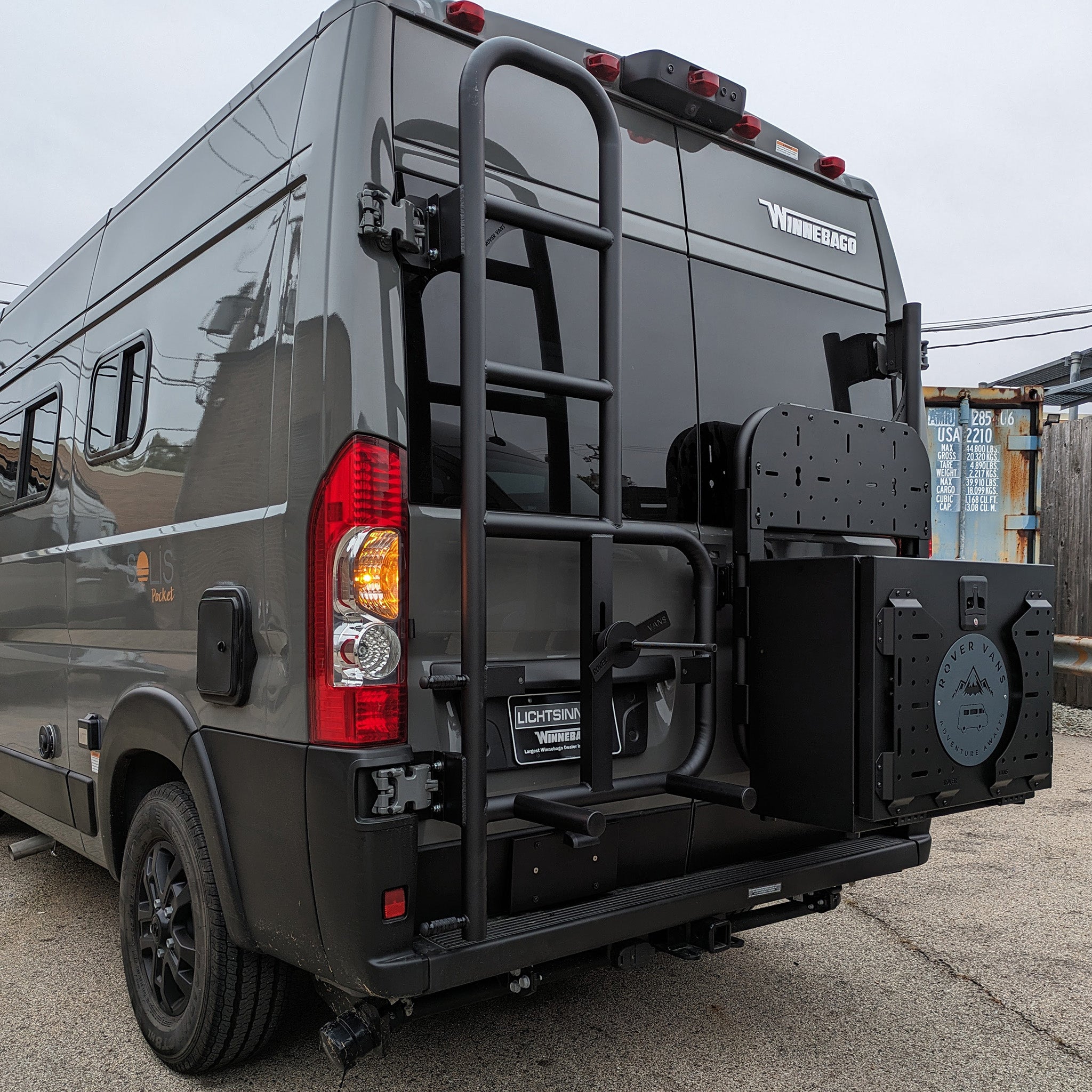 Tire Carrier & Ladder Combo Ducato - Drill Through Version