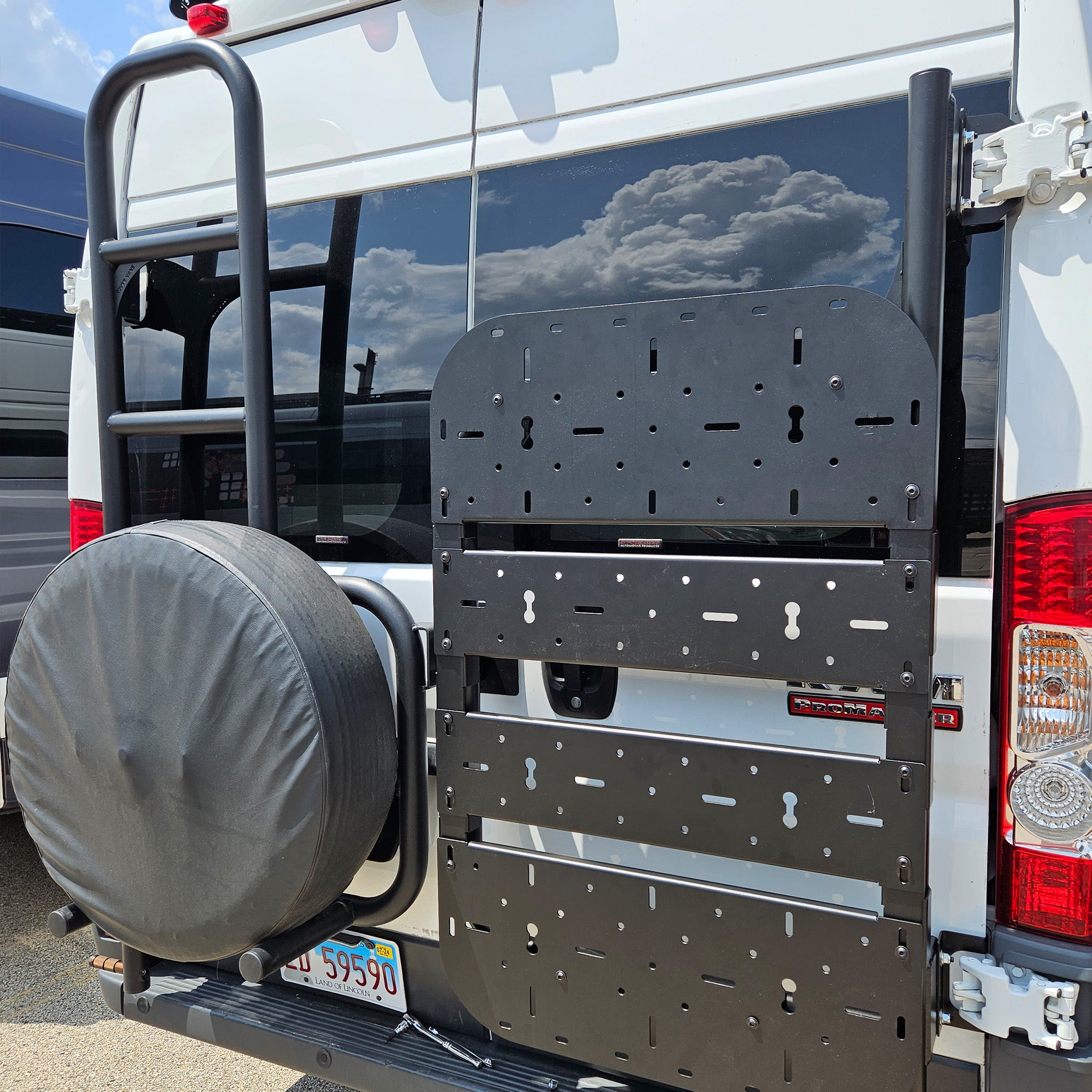 Tire Carrier & Ladder Combo Ducato - Drill Through Version