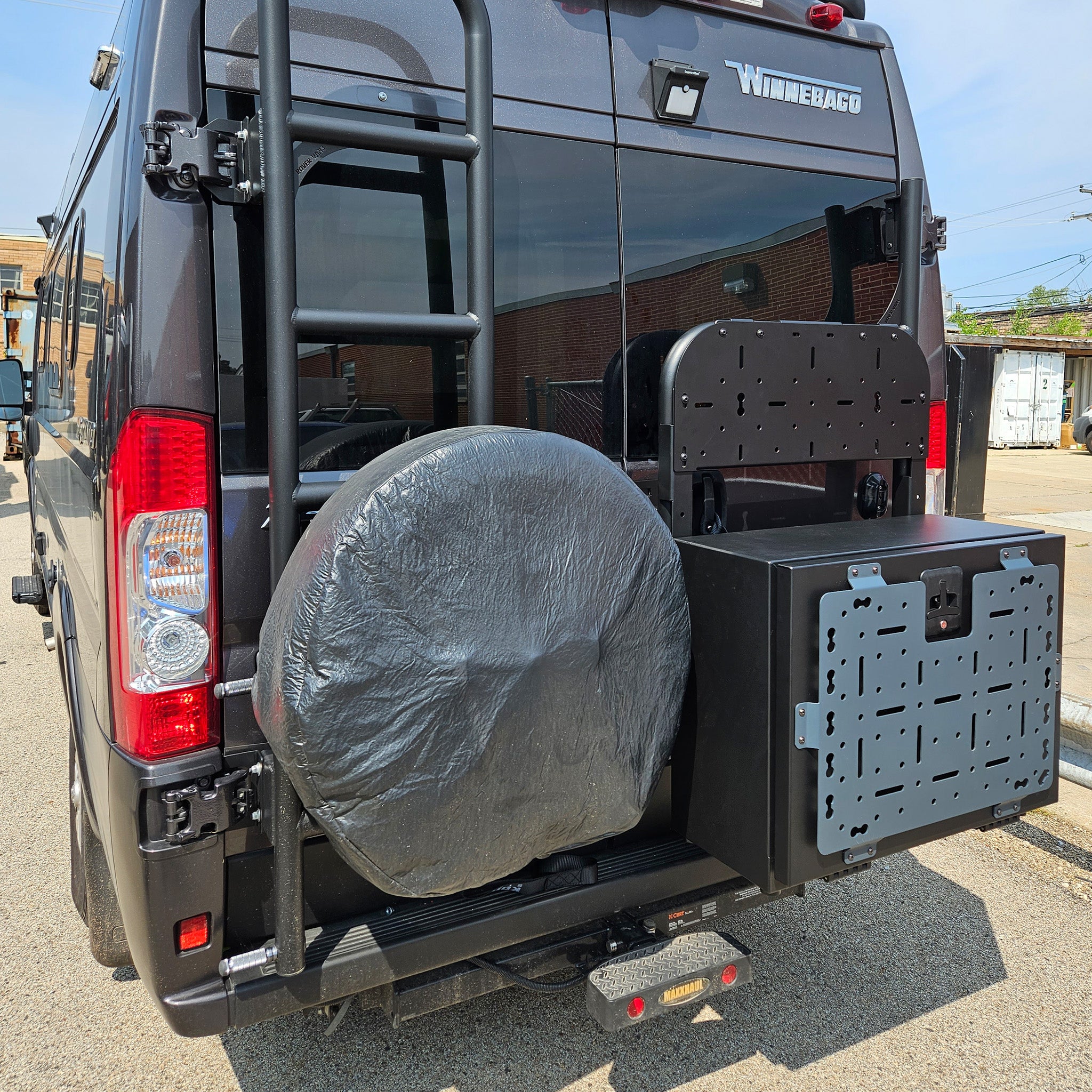 Tire Carrier & Ladder Combo Ducato - Drill Through Version