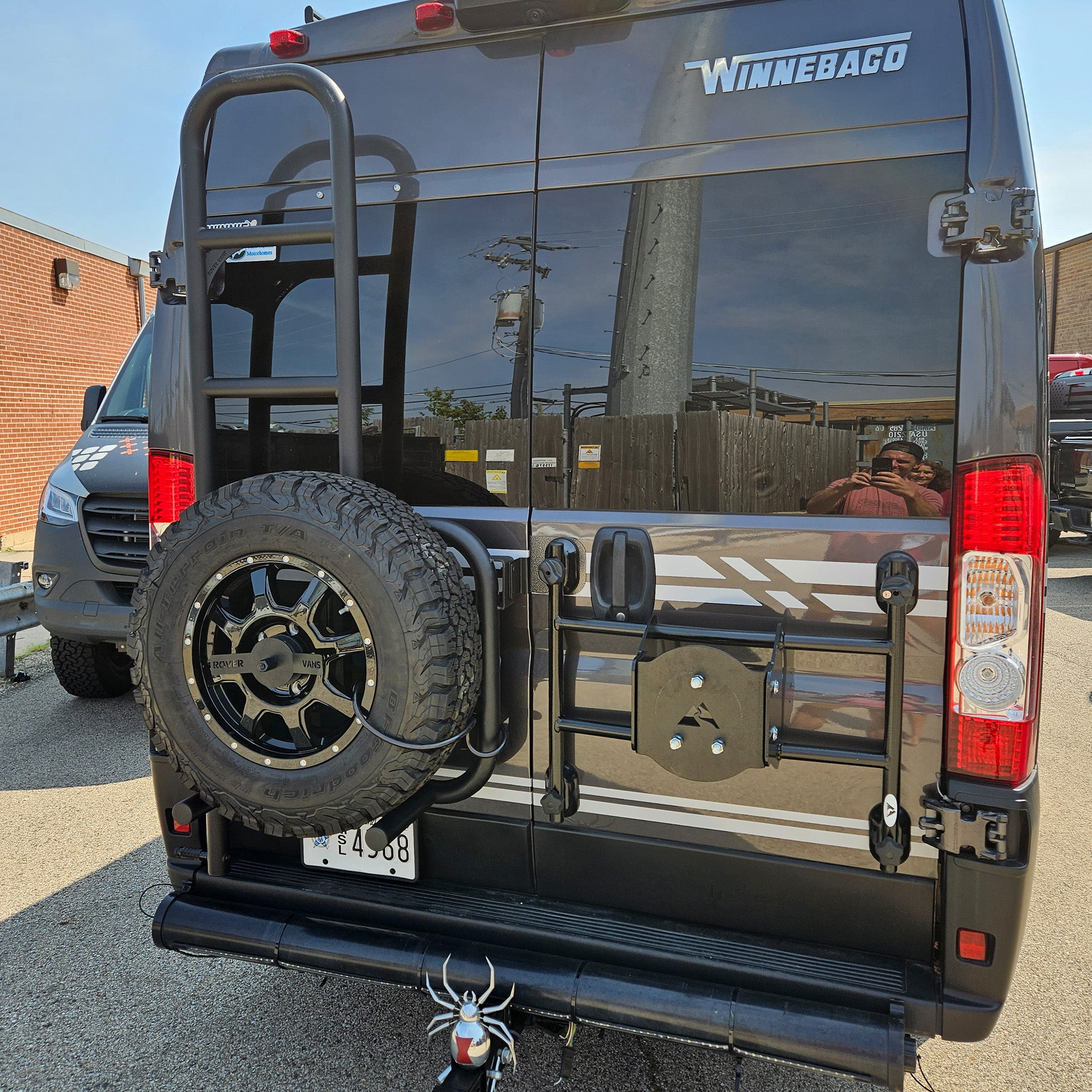 Tire Carrier & Ladder Combo Ducato - Drill Through Version